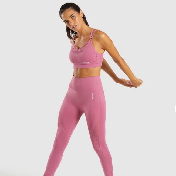Gymshark Other - Gymshark Energy+ Seamless Sports Bra Dusty Pink S